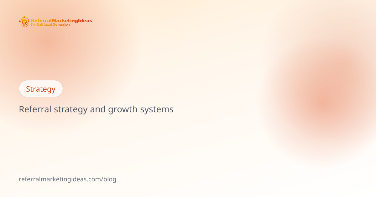 How to turn informal referrals into a predictable B2B growth engine
